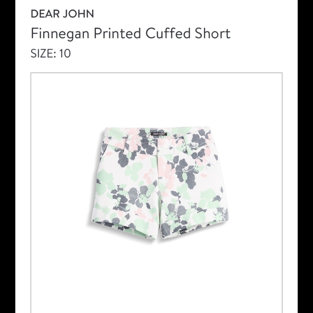 Dear John Finnegan Printed Cuffed Shorts